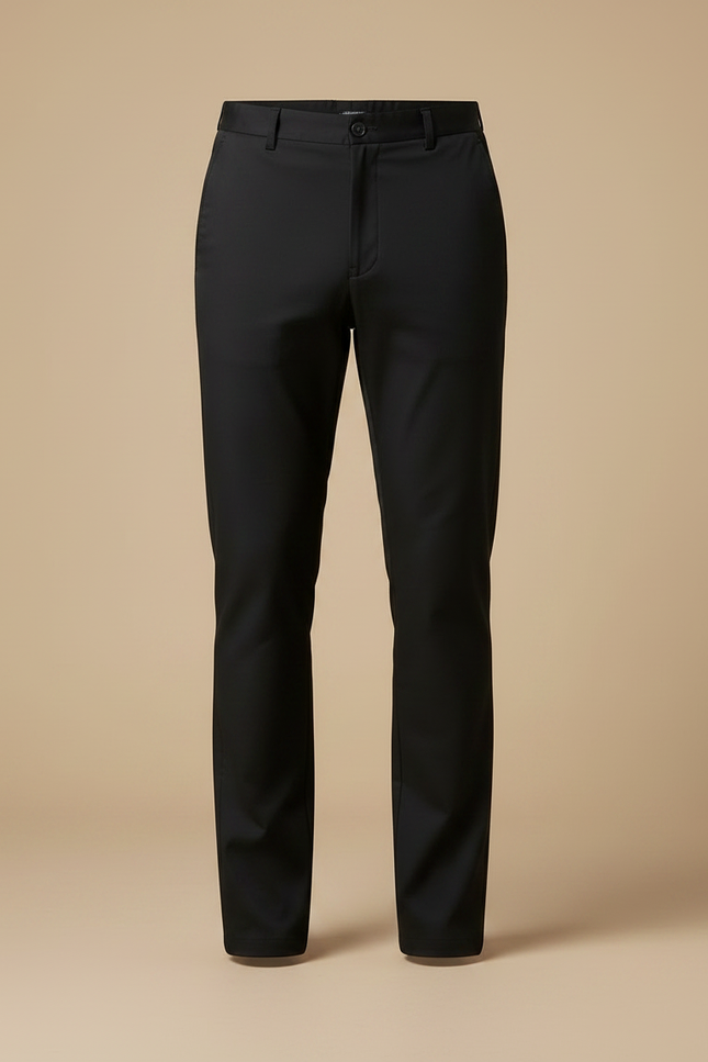 Pantalon Noir Homme Ajusté Classique Élégant - Gabardine - vue 3