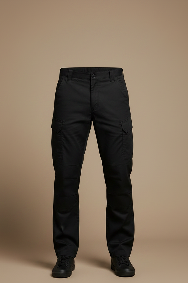 Pantalon Tactique Noir - Toile - vue 3